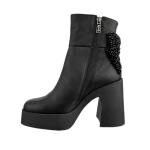 Botki damskie Higo 2612 czarny-5