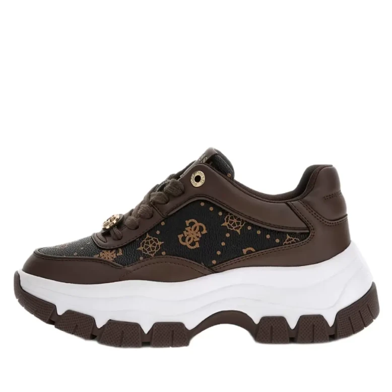 Sneakersy damskie Guess FLFBRT PEL12 brown -1