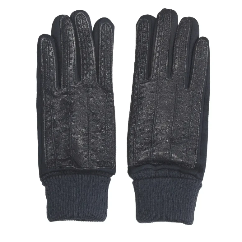 Rękawiczki skórzane Toscanio 19021 granat-1