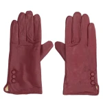 Rękawiczki skórzane Toscanio HH-02 bordo-1