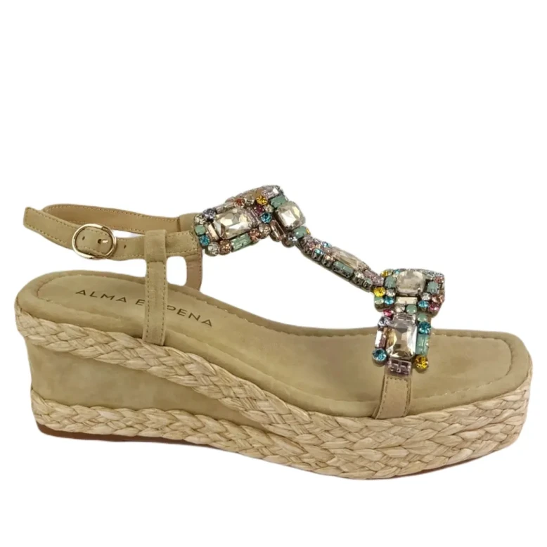 Sandały damskie Alma en Pena V241004 Suede Sand-1