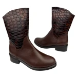 Botki damskie Higo 2436 brąz-3