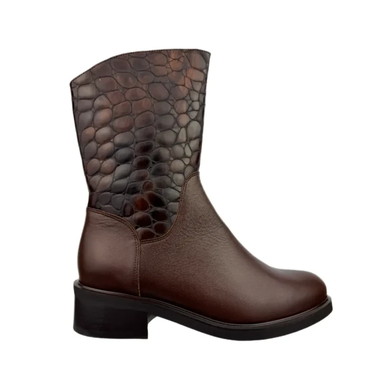 Botki damskie Higo 2436 brąz-1