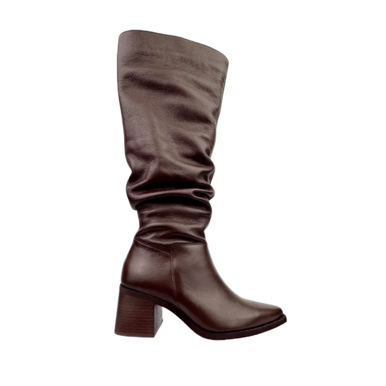 Kozaki damskie Higo 2929 CZEK452 brąz-1