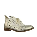 Botki damskie Higo 2503 złoty przecierany-2