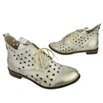 Botki damskie Higo 2503 złoty przecierany-3