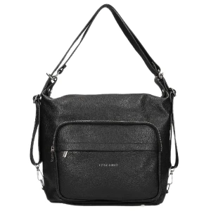 Torebka damska plecak Toscanio F203 czarny
