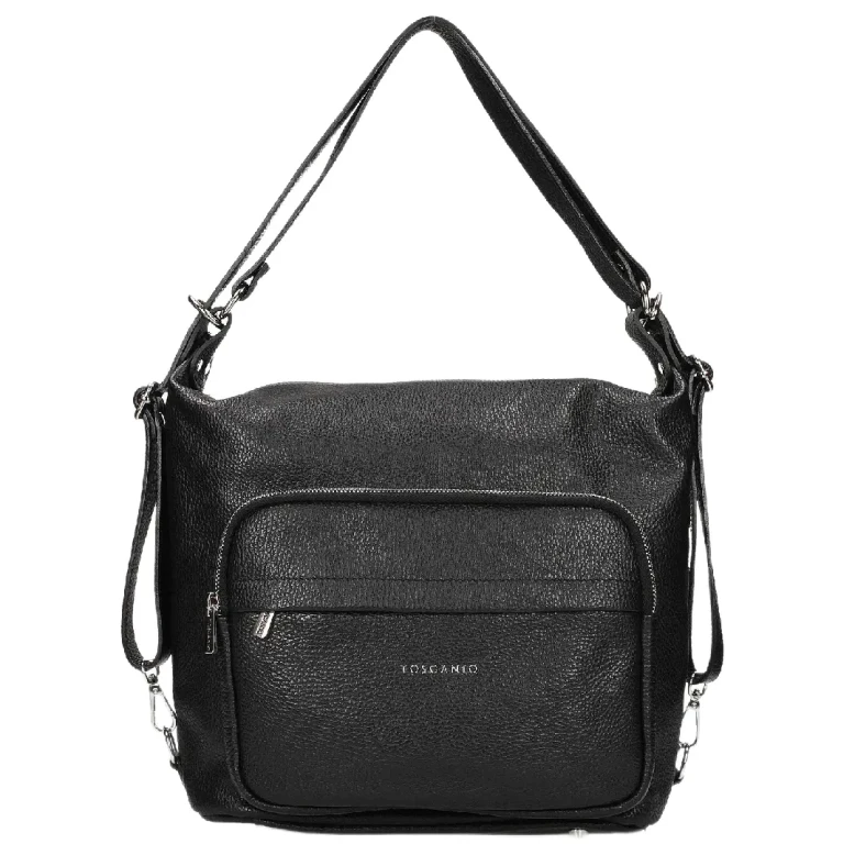 Torebka damska plecak Toscanio F203 czarny-1