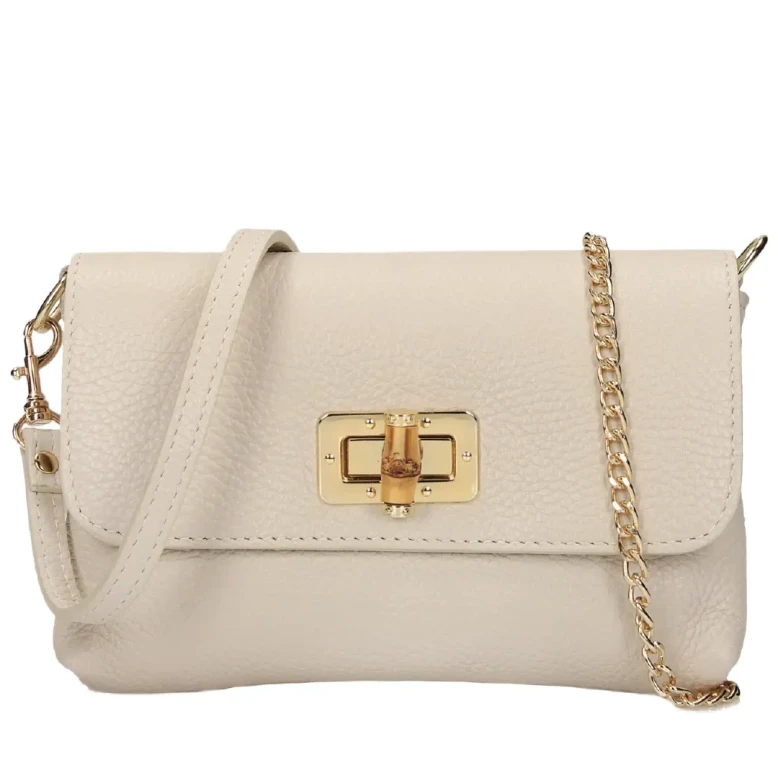 Torebka damska listonoszka Toscanio F175 krem D37-1