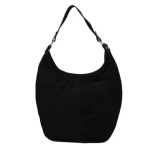 Torebka damska worek Toscanio A284 czarna welur-2