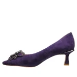 Czółenka damskie Alma en Pena I23122 suede violet-5
