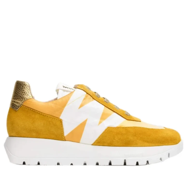 Sneakersy damskie WONDERS A-2463 TREND V MAIZ NYLON RIPSTOP MAIZ/DEGRADE-1