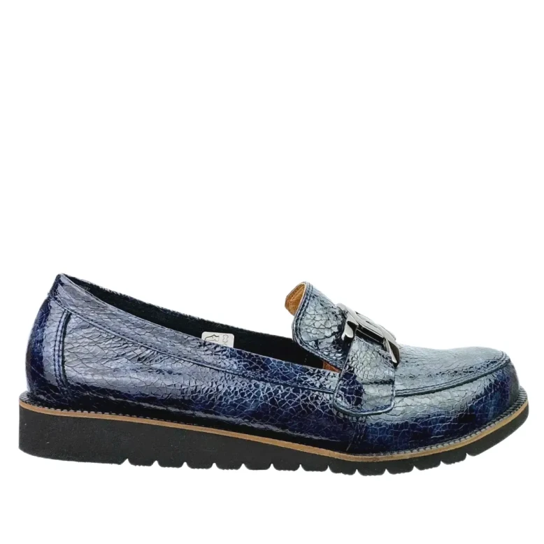 Mokasyny damskie HIGO 2224 BLUE-18-1