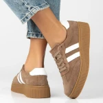 Sneakersy damskie Filippo DP6776/26 BE WH brązowe-3