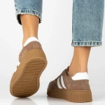 Sneakersy damskie Filippo DP6776/26 BE WH brązowe-4