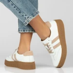 Sneakersy damskie Filippo DP6776/26 WH BE białe-3