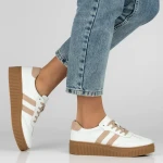 Sneakersy damskie Filippo DP6776/26 WH BE białe-2