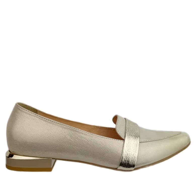 Baleriny damskie Arka Bioeco 5971/1097/2094 złote-1