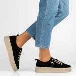 Sneakersy damskie Filippo DP6122/26 BK BE czarne-3