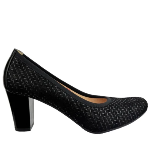 Czółenka damskie Arka Bioeco 5137/1854/0083 czarne