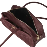 Torebka damska skórzana Toscanio G153 bordo D54-4