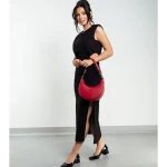 Torebka damska Toscanio F66 czerwona D10-4