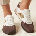Sneakersy damskie Artiker 58C1116 biało-brązowe-2