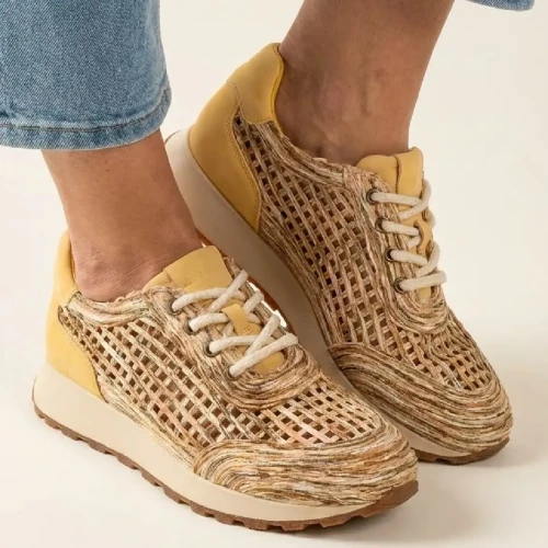 Sneakersy damskie Artiker 58C1293 żółte