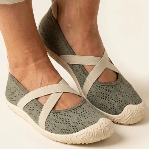 Baleriny damskie Artiker 58C1904 zielone