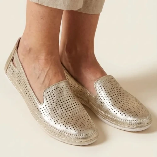 Baleriny damskie Artiker 56C2694 złote