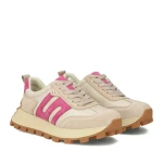 Sneakersy damskie Filippo DP6743/25 BE FH beżowo różowe-6