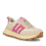 Sneakersy damskie Filippo DP6743/25 BE FH beżowo różowe-5