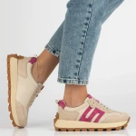 Sneakersy damskie Filippo DP6743/25 BE FH beżowo różowe-3