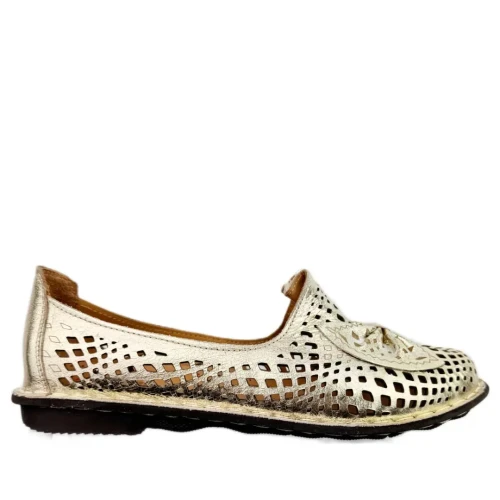 Baleriny damskie Artiker 58C3479 zlote