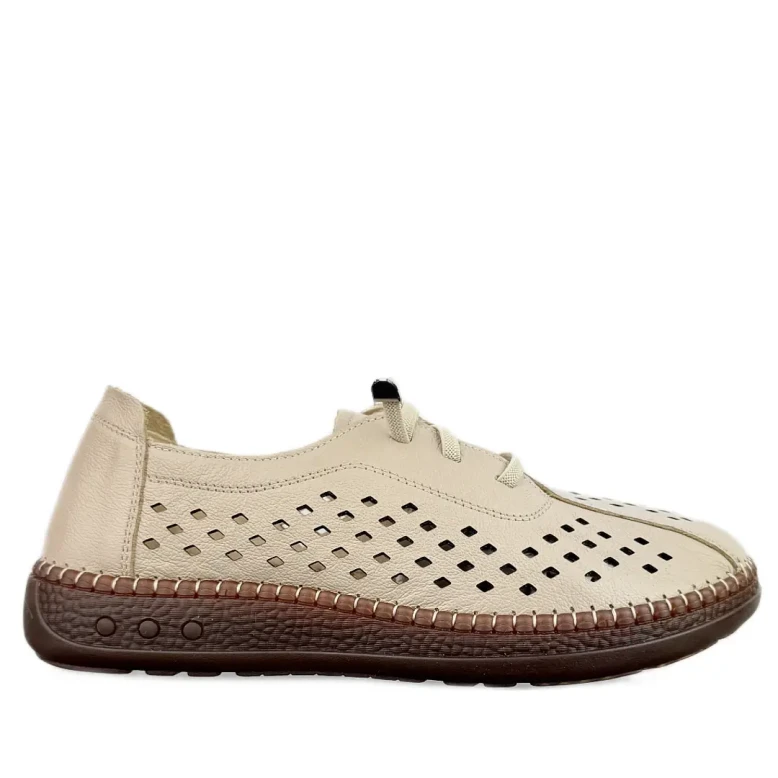 Półbuty damskie Artiker 58C1507 beżowe-1