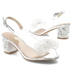 Sandały damskie S.Barski MR61-9012 silver-3