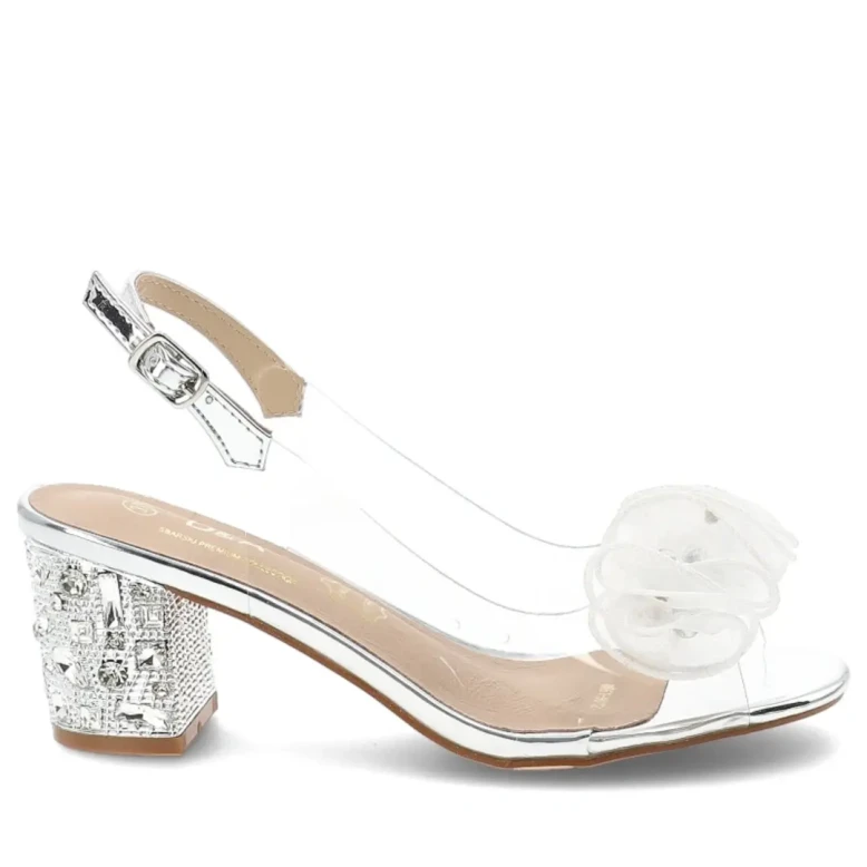 Sandały damskie S.Barski MR61-9012 silver-1