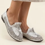 Baleriny damskie Artiker 58C3478 białe-2