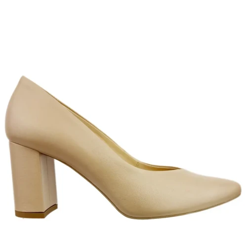 Czółenka damskie Higo 2895 BEZ344 beżowe