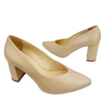 Czółenka damskie Higo 2895 BEZ344 beżowe-3