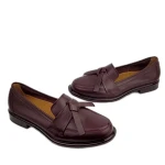 Mokasyny damskie Higo 2571 burgundowe-3