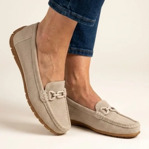 Mokasyny damskie Artiker 58C0566 beżowe