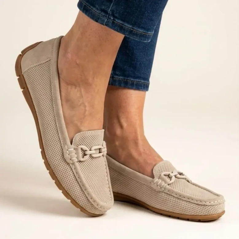 Mokasyny damskie Artiker 58C0566 beżowe-1