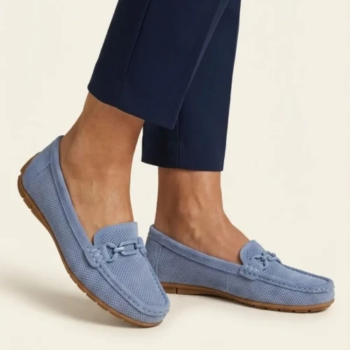 Mokasyny damskie Artiker 58C0570 niebieskie