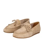 Mokasyny damskie Karino 5941/001-P piasek welur-4