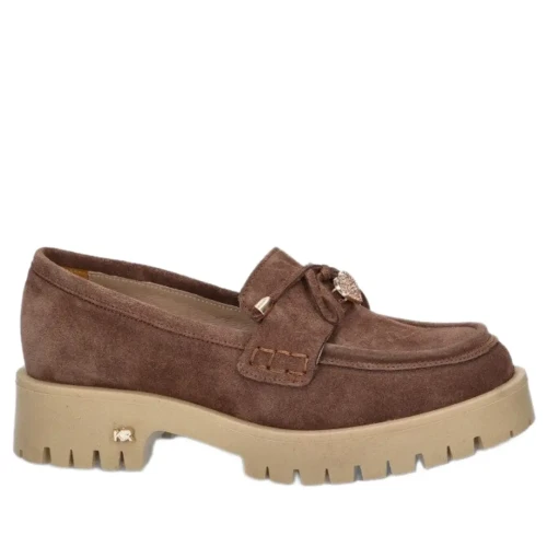 Mokasyny damskie Karino 5950/008-P mokka welur