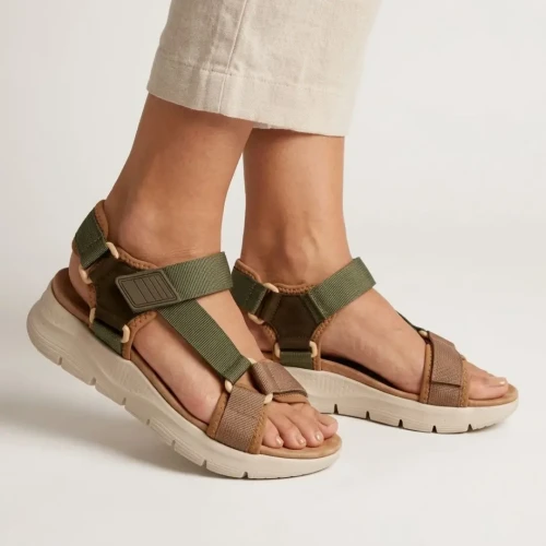 Sandały damskie Artiker 58C1232 khaki
