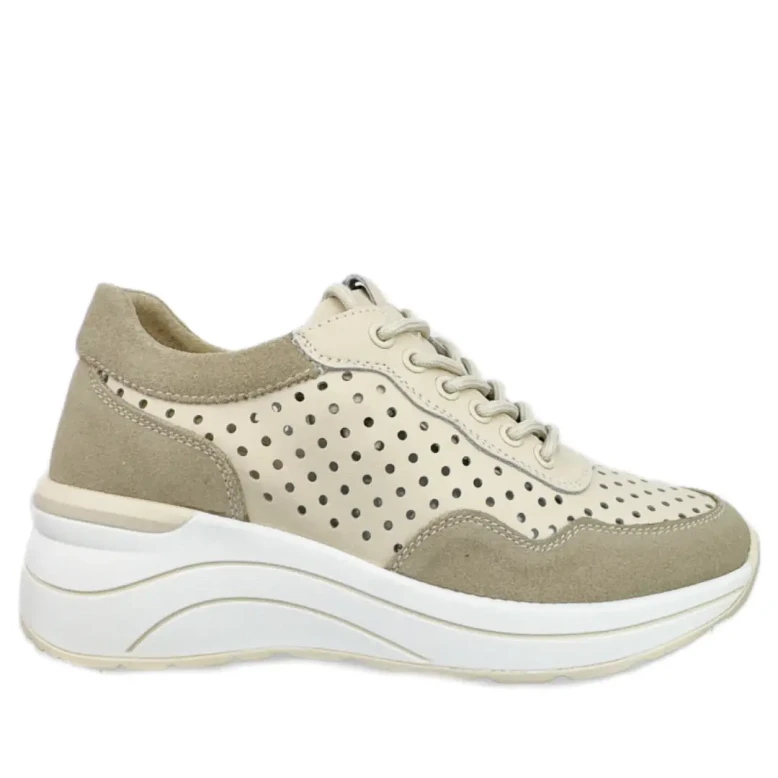 Sneakersy damskie Artiker 56C2015 beżowe-1