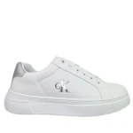 Sneakersy damskie Calvin Klein V3A9-83219-1355X025 white/silver-1