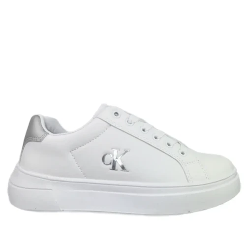 Sneakersy damskie Calvin Klein V3A9-83219-1355X025 white/silver
